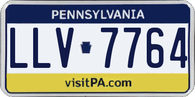 PA license plate LLV7764