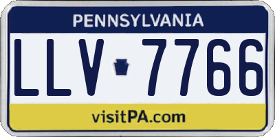 PA license plate LLV7766