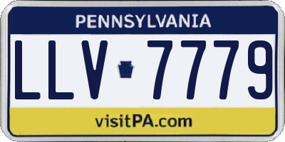 PA license plate LLV7779