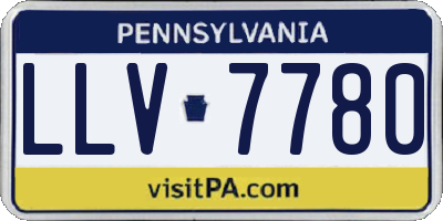 PA license plate LLV7780