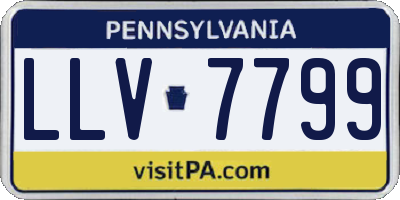 PA license plate LLV7799