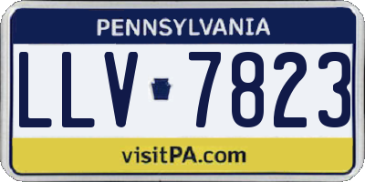 PA license plate LLV7823