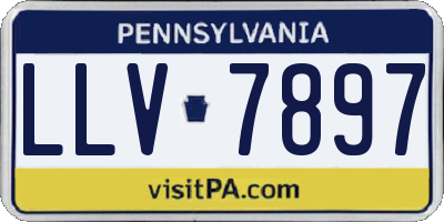PA license plate LLV7897