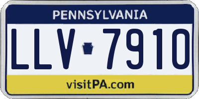PA license plate LLV7910