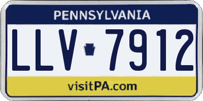 PA license plate LLV7912