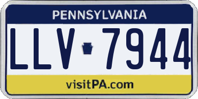 PA license plate LLV7944