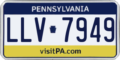 PA license plate LLV7949