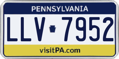 PA license plate LLV7952