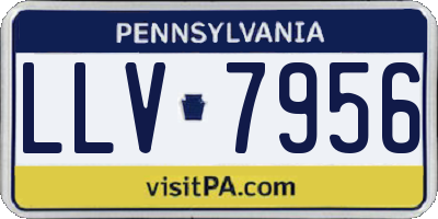 PA license plate LLV7956