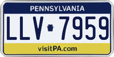 PA license plate LLV7959