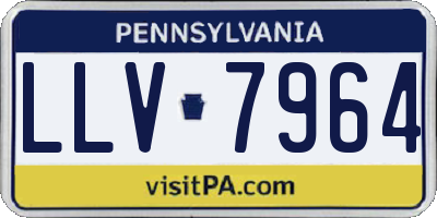 PA license plate LLV7964
