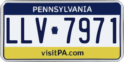 PA license plate LLV7971