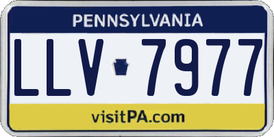 PA license plate LLV7977