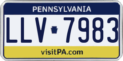 PA license plate LLV7983