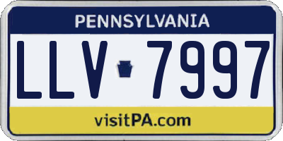PA license plate LLV7997