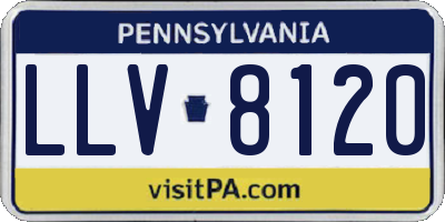 PA license plate LLV8120