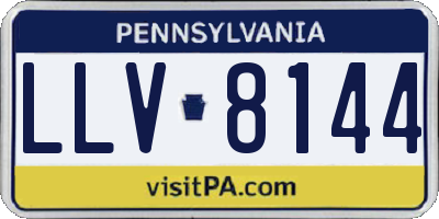 PA license plate LLV8144