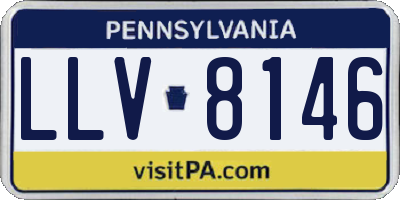 PA license plate LLV8146