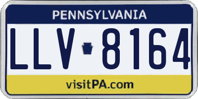 PA license plate LLV8164