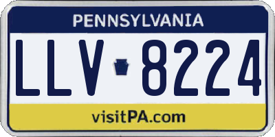 PA license plate LLV8224