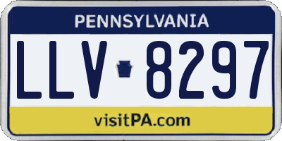 PA license plate LLV8297