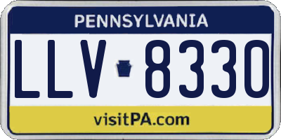 PA license plate LLV8330