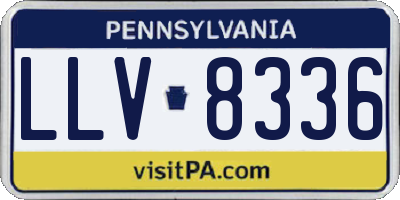 PA license plate LLV8336