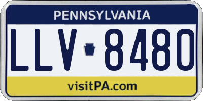 PA license plate LLV8480