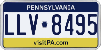 PA license plate LLV8495