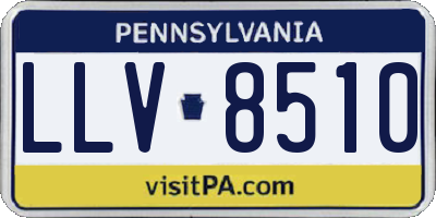 PA license plate LLV8510
