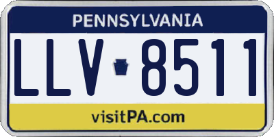 PA license plate LLV8511
