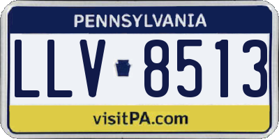 PA license plate LLV8513