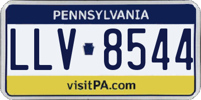 PA license plate LLV8544