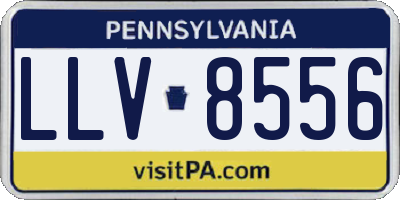 PA license plate LLV8556
