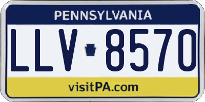 PA license plate LLV8570