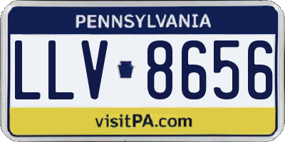 PA license plate LLV8656