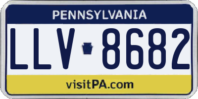 PA license plate LLV8682