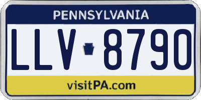 PA license plate LLV8790