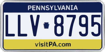 PA license plate LLV8795