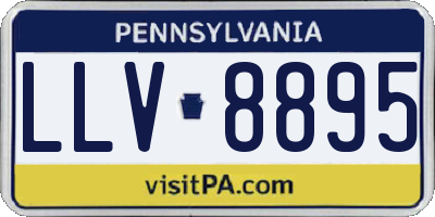 PA license plate LLV8895