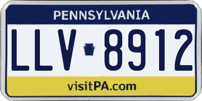PA license plate LLV8912