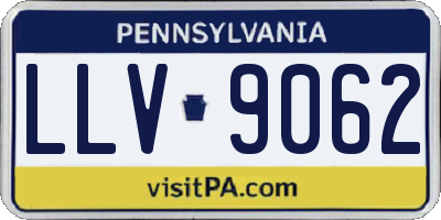 PA license plate LLV9062