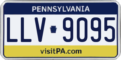 PA license plate LLV9095