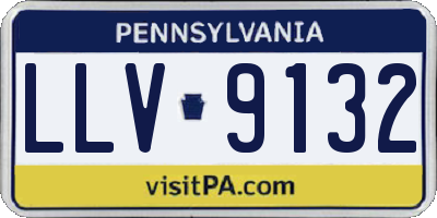 PA license plate LLV9132