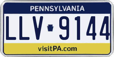 PA license plate LLV9144