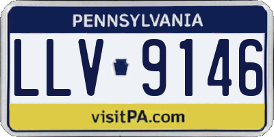 PA license plate LLV9146