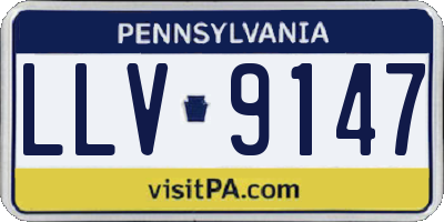PA license plate LLV9147