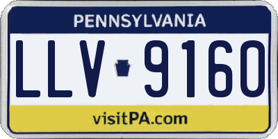 PA license plate LLV9160