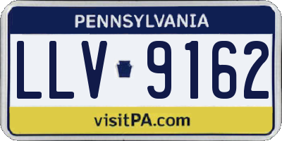 PA license plate LLV9162
