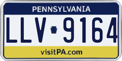PA license plate LLV9164